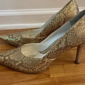 Snake Print Heels